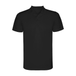 Piqué Sportpolo aus Polyester für Herren, 150 g/m2, Roly farbe schwarz