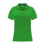 Piqué Sportpolo aus Polyester für Damen, 150 g/m2, Roly farbe apfelgrün