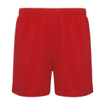 Kurze Unisex Sportshorts aus 100% Polyester, 140 g/m2, Roly farbe rot