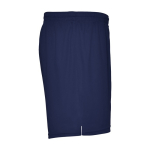 Kurze Unisex Sportshorts aus 100% Polyester, 140 g/m2, Roly farbe marineblau zweite Seitenansicht