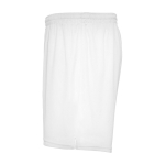 Sportshorts aus 100% Polyester für Kinder, 140 g/m2, Roly farbe weiß Seitenansicht