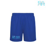 Sportshorts aus 100% Polyester für Kinder, 140 g/m2, Roly Ansicht mit Druckbereich