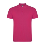 Kurzarm-Piqué-Polo aus Baumwolle für Herren, 200 g/m2, Roly farbe pink