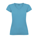 T-Shirt aus 100% Baumwolle für Damen, 155 g/m2, Roly farbe türkis