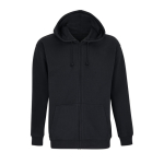 Kapuzenjacke aus Baumwolle und Polyester, SOL'S Carter, 280 g/m² farbe schwarz