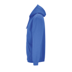 Kapuzenjacke aus Baumwolle und Polyester, SOL'S Carter, 280 g/m² farbe köngisblau seitliche Ansicht