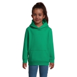 Kinder-Sweatshirt aus Baumwolle und Polyester, SOL'S Condor, 280 g/m2 farbe grün achtes Detailbild