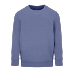 Kinder-Pullover aus recycelter Baumwolle, SOL'S Columbia, 280 g/m2 farbe blau