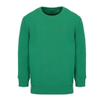 Kinder-Pullover aus recycelter Baumwolle, SOL'S Columbia, 280 g/m2 farbe grün achte Ansicht