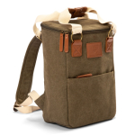 Eleganter isothermer Canvas-Rucksack mit Taschenfunktion, 10 L farbe grün