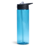 BPA-freie Plastikflasche mit Strohhalm inklusive, 700 ml farbe hellblau