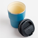 Doppelwandiges To Go Kaffeebecher mit Asobu-Technologie, 355 ml farbe blau dritte Ansicht