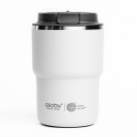 Doppelwandiges To Go Kaffeebecher mit Asobu-Technologie, 355 ml farbe weiß