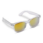 Transparente Sonnenbrille mit farbigem Rahmen, UV400-Schutz farbe orange-transparent