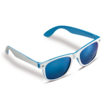 Zweifarbige Sonnenbrille mit farbigem Rahmen und UV400-Schutz farbe weiß/blau