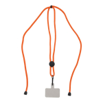 Lanyard zum Halten des Telefons mit verstellbarer Kordel farbe orange