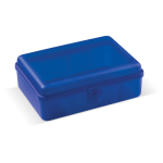 Rechteckige Lunchbox mit Clipverschluss, hergestellt in der EU, 950 ml farbe blau-transparent