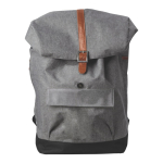 Polyesterrucksack mit Tabletfach und Magnetverschluss, 16L farbe schwarz/grau zweite Ansicht