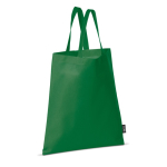 Einfache Non-Woven-Tasche zum Einkaufen als Werbeartikel, 80 g/m2 farbe grün