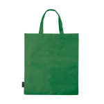 Einfache Non-Woven-Tasche zum Einkaufen als Werbeartikel, 80 g/m2 farbe grün dritte Ansicht