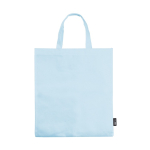 Einfache Non-Woven-Tasche zum Einkaufen als Werbeartikel, 80 g/m2 farbe hellblau zweite Ansicht