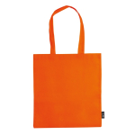 Non Woven Tasche in verschiedenen Farben mit langen Henkeln, 75 g/m2 farbe orange zweite Ansicht