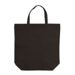 Canvas-Baumwolltasche mit passenden kurzen Henkeln, 250 g/m2 farbe schwarz zweite Ansicht