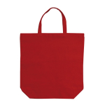 Canvas-Baumwolltasche mit passenden kurzen Henkeln, 250 g/m2 farbe rot zweite Ansicht