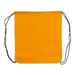 Farbiger Non-Woven Turnbeutel mit schwarzen Schnüren, 75 g/m2 farbe orange zweite Ansicht