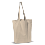 Baumwolltasche aus Canvas mit langen Henkeln, 250 g/m2 farbe beige