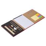 Komplettes Schreibtisch-Briefpapier-Set in Faltschachtel farbe rot vierte Ansicht