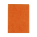 Notizblock mit flexiblem Cover in verschiedenen Farben mit 150 Blatt farbe orange zweite Ansicht