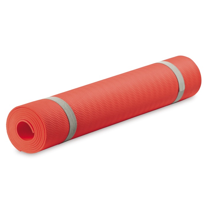 Yogamatte mit Tragetasche, 4 mm dick farbe rot zweite Ansicht