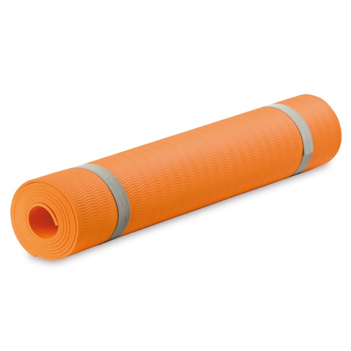 Yogamatte mit Tragetasche, 4 mm dick farbe orange zweite Ansicht