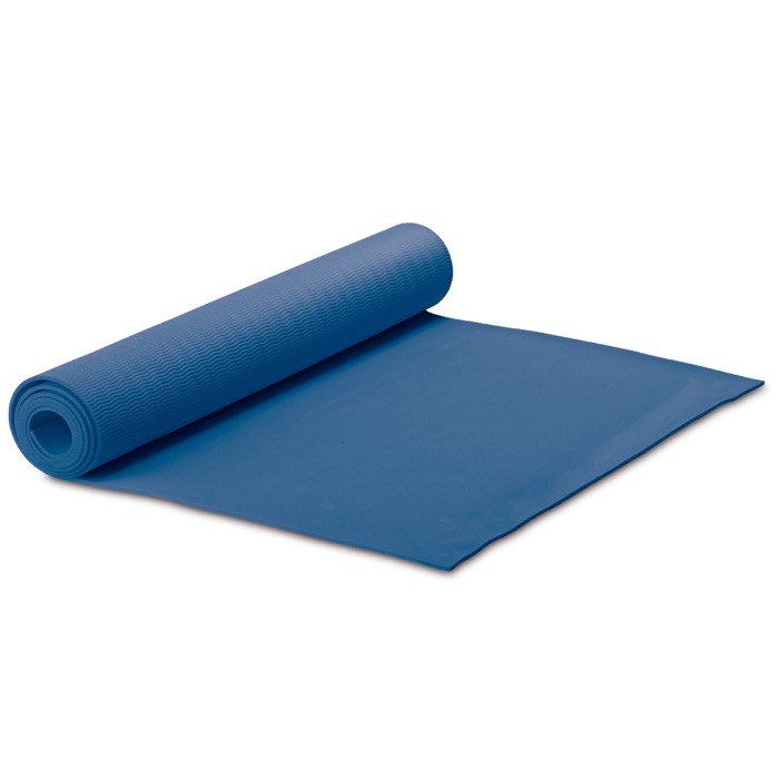 Yogamatte mit Tragetasche, 4 mm dick farbe dunkelblau