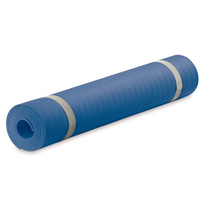 Yogamatte mit Tragetasche, 4 mm dick farbe dunkelblau zweite Ansicht