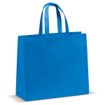 Laminierte Tasche aus Non-Woven in vielen Farben mit Griffen farbe blau