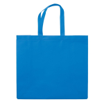 Laminierte Tasche aus Non-Woven in vielen Farben mit Griffen farbe blau zweite Ansicht