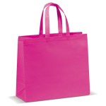 Laminierte Tasche aus Non-Woven in vielen Farben mit Griffen farbe rosa