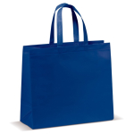 Laminierte Tasche aus Non-Woven in vielen Farben mit Griffen farbe dunkelblau