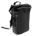 Wasserdichter Rolltop-Rucksack mit gepolsterten Trägern, 25 l farbe schwarz