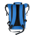 Wasserdichter Rolltop-Rucksack mit gepolsterten Trägern, 25 l farbe blau dritte Ansicht