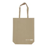 Umweltfreundliche Tasche aus RPET mit langen Henkeln, 100 g/m2 farbe beige zweite Ansicht