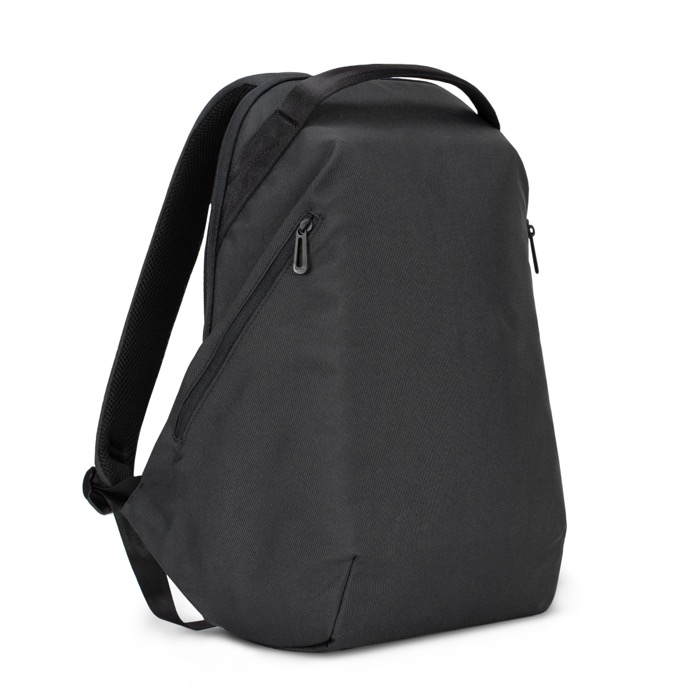 RPET Laptop-Rucksack mit Seitentaschen, 15'' farbe schwarz