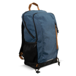 RPET Laptop-Rucksack mit reflektierenden Details, 17'' farbe dunkelblau