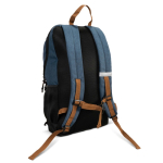 RPET Laptop-Rucksack mit reflektierenden Details, 17'' farbe dunkelblau dritte Ansicht