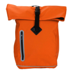 Wasserdichter Rolltop-Rucksack mit reflektierenden Details farbe orange zweite Ansicht