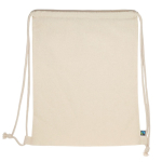 Tasche als Rucksack nutzbar FairTrade Baumwolle, 140 g/m2 farbe beige zweite Ansicht