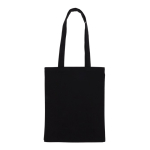 Farbige Canvas-Tasche mit OEKO-TEX-Zertifizierung, 280 g/m2 farbe schwarz zweite Ansicht