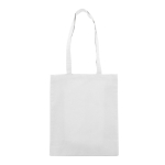 Farbige Canvas-Tasche mit OEKO-TEX-Zertifizierung, 280 g/m2 farbe weiß zweite Ansicht